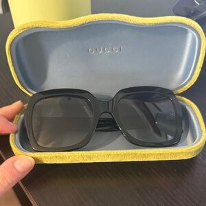 Gucci Black Square Sunglasses